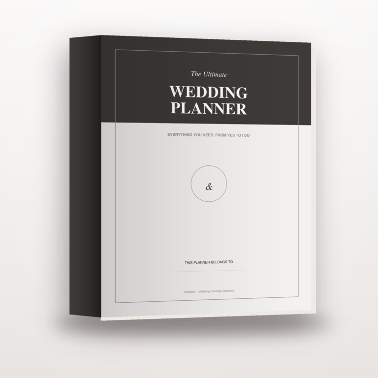 Ultimate Wedding Planner binder, Minimalist cover