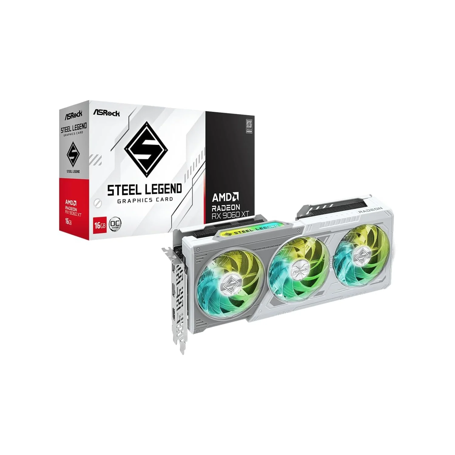 ASRock Radeon RX 9060 XT Steel Legend OC graphics card