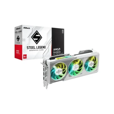 ASRock Radeon RX 9070 XT Steel Legend graphics card