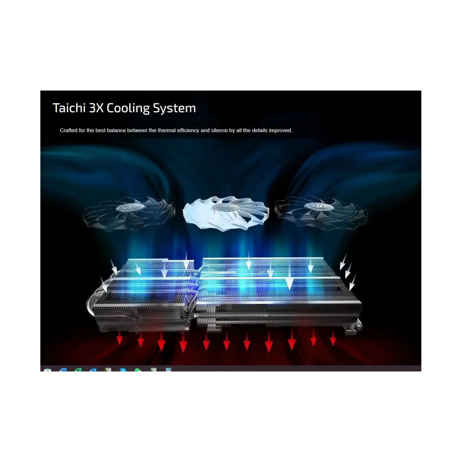 ASRock Radeon RX 9070 XT Taichi OC graphics card, view 5