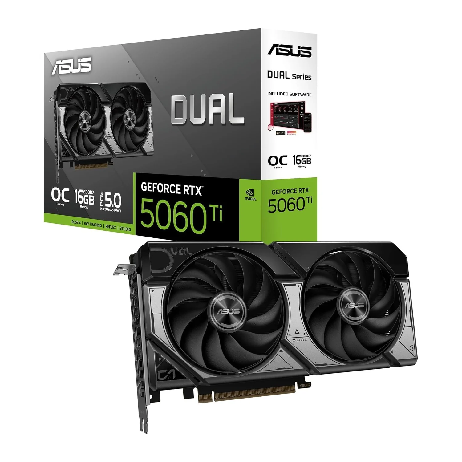 ASUS Dual GeForce RTX 5060 Ti OC Edition graphics card