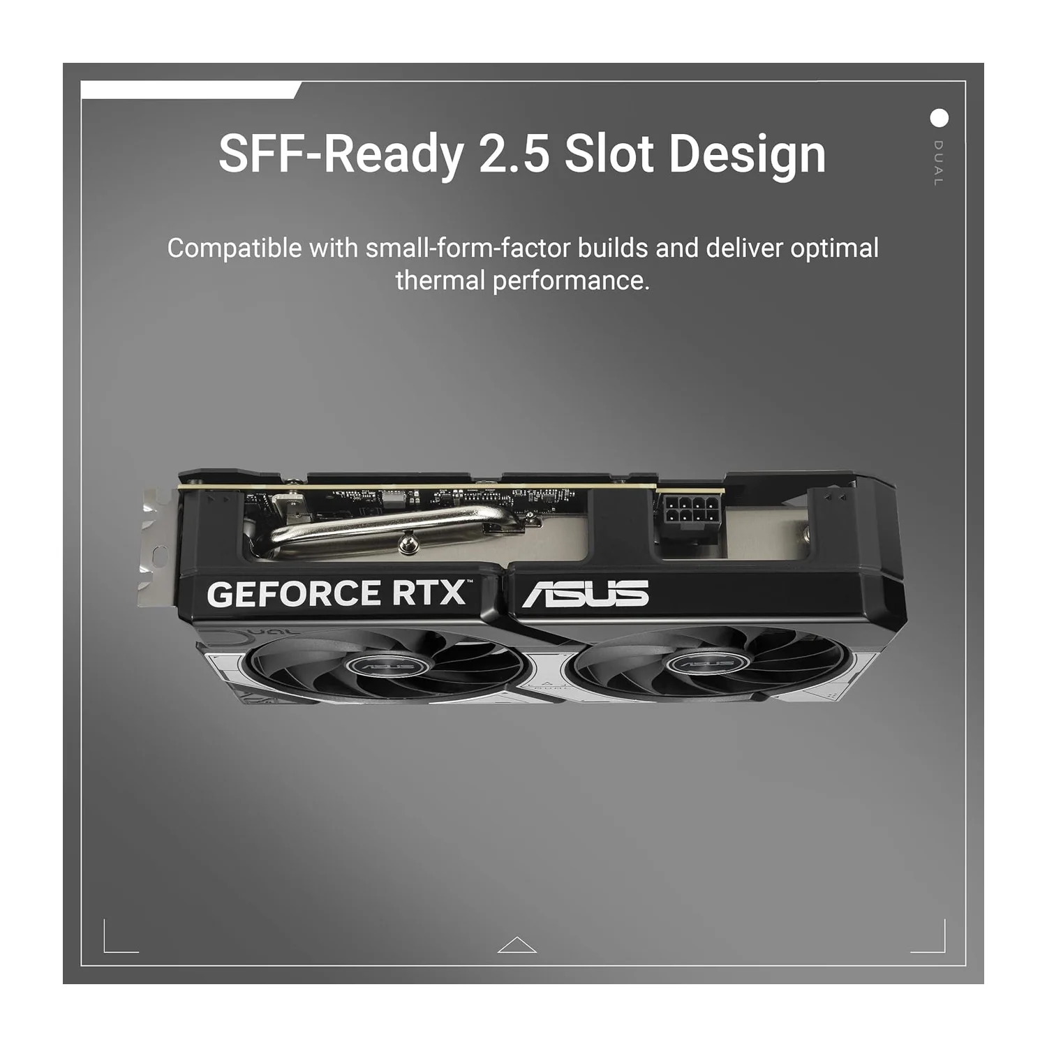 ASUS Dual GeForce RTX 5060 Ti OC Edition graphics card, view 2