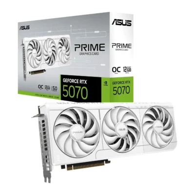 ASUS Prime GeForce RTX 5070 White OC Edition graphics card
