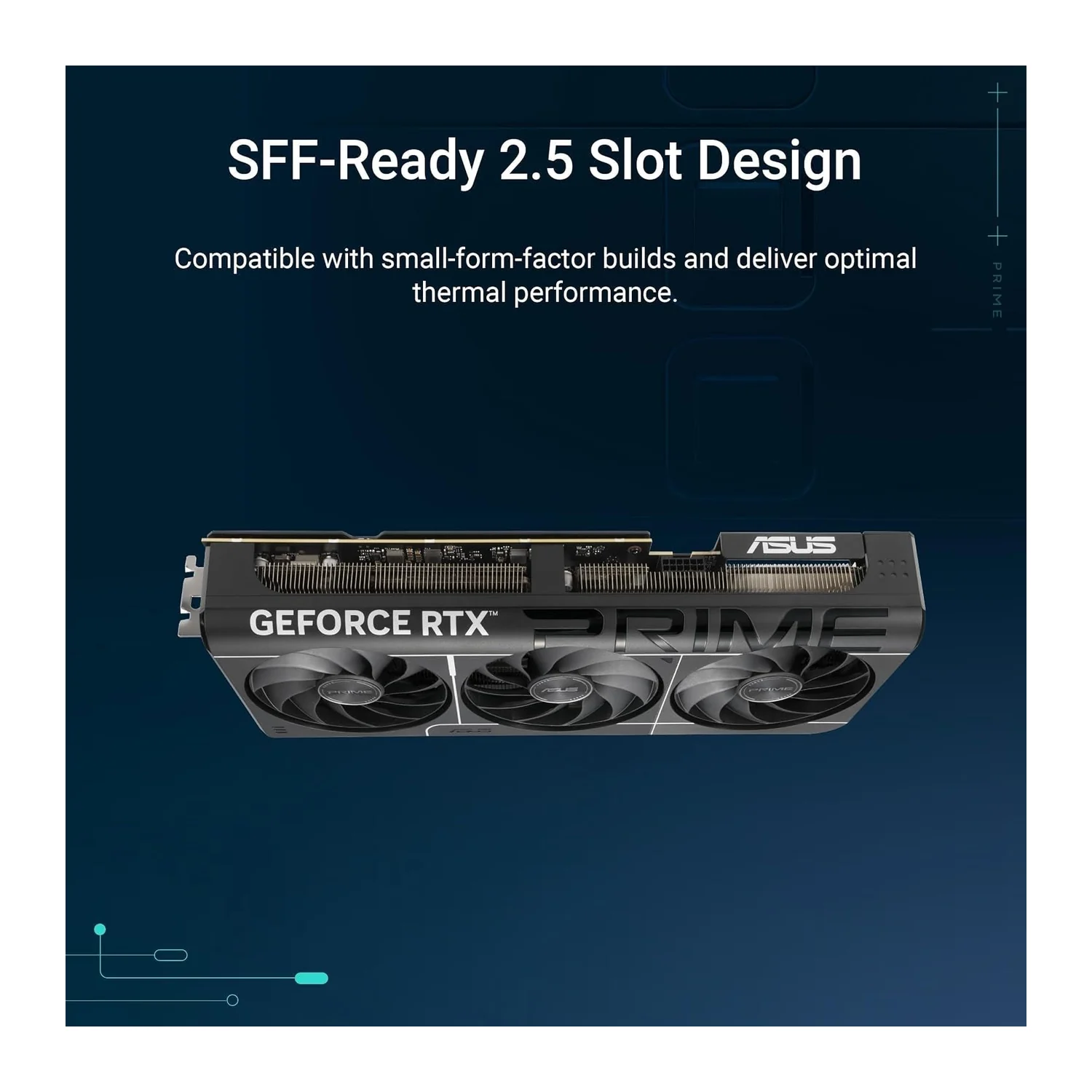 ASUS Prime GeForce RTX 5080 EVO OC Edition graphics card, view 2