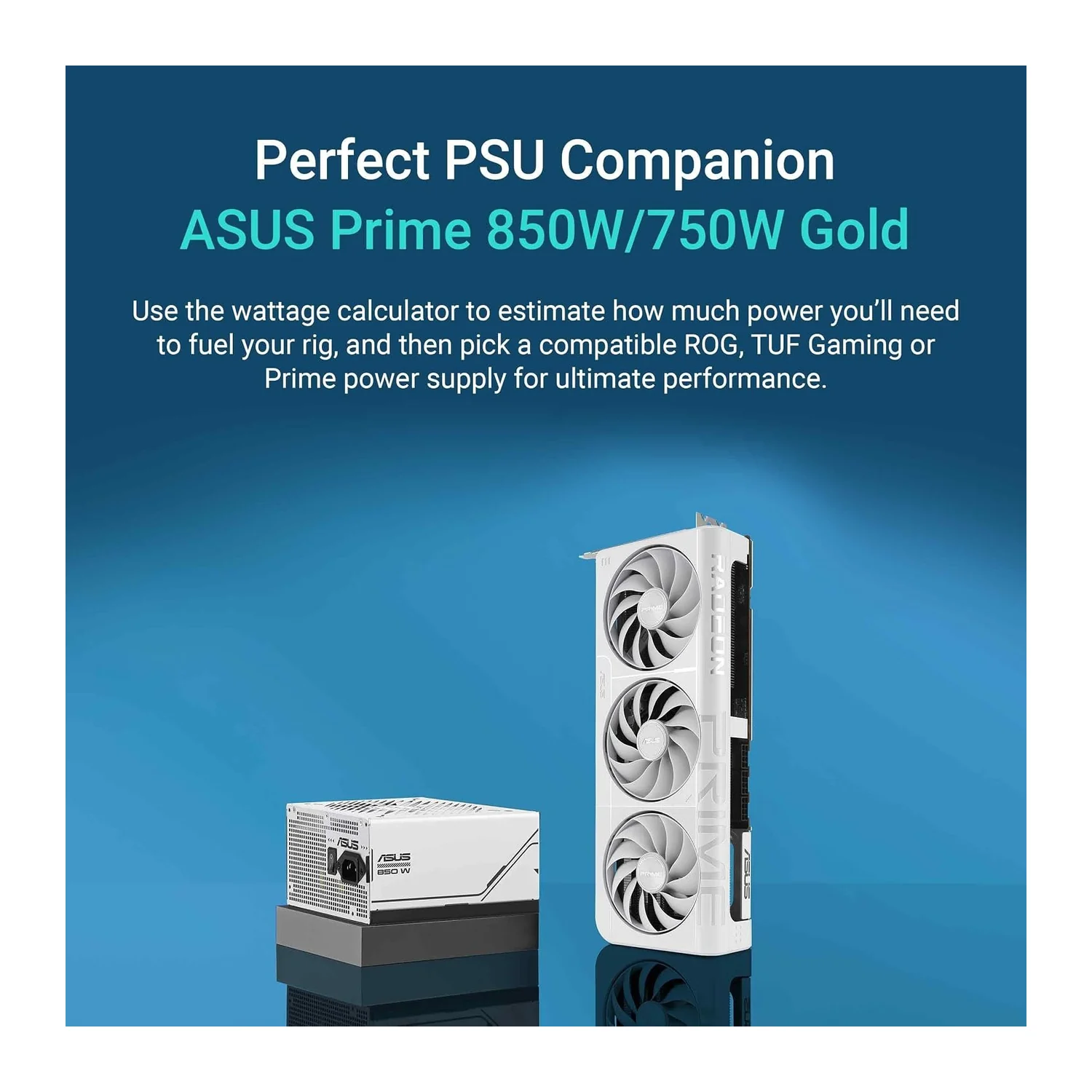 ASUS Prime Radeon RX 9070 XT OC White graphics card, view 7