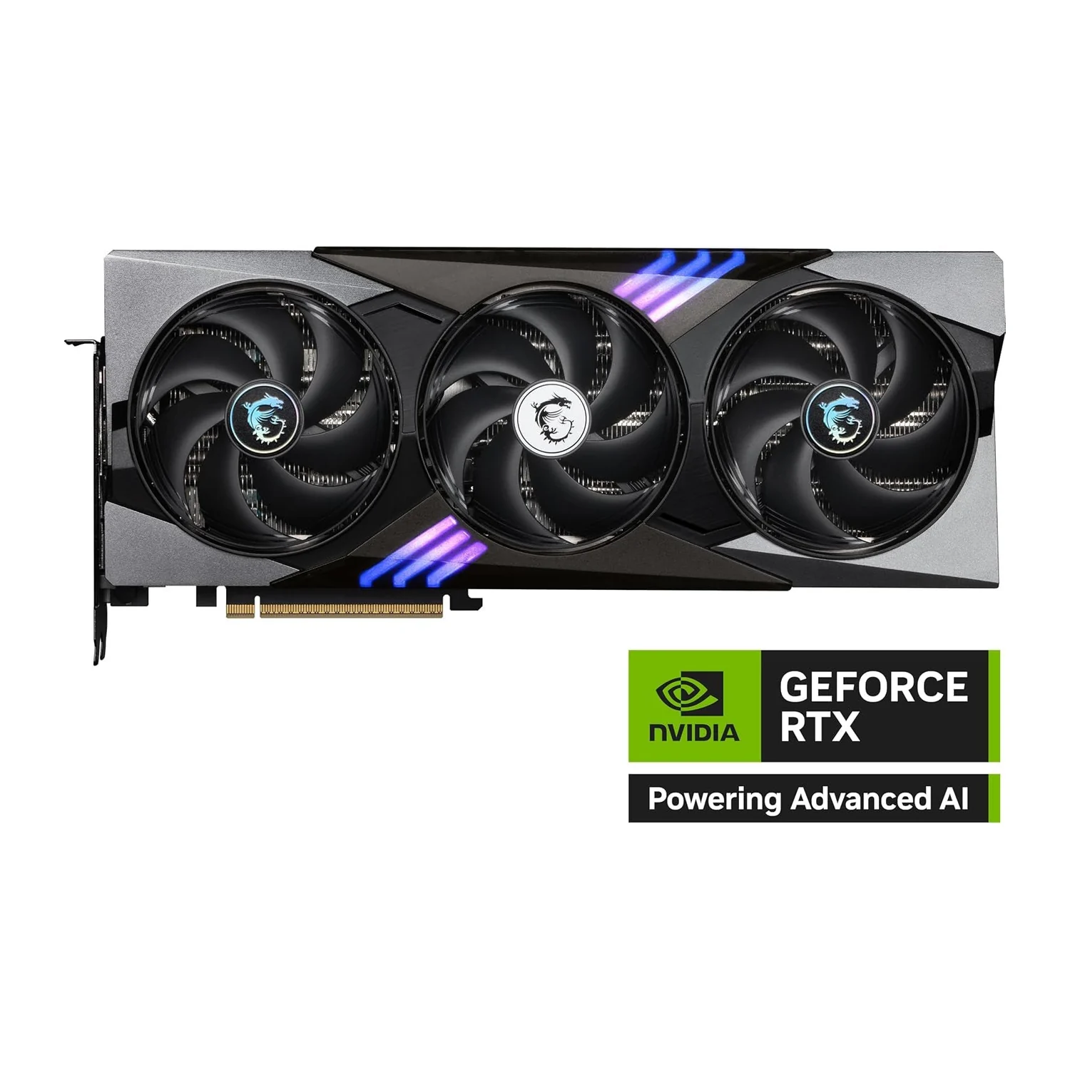 MSI GeForce RTX 5080 16G GAMING TRIO OC graphics card, view 2
