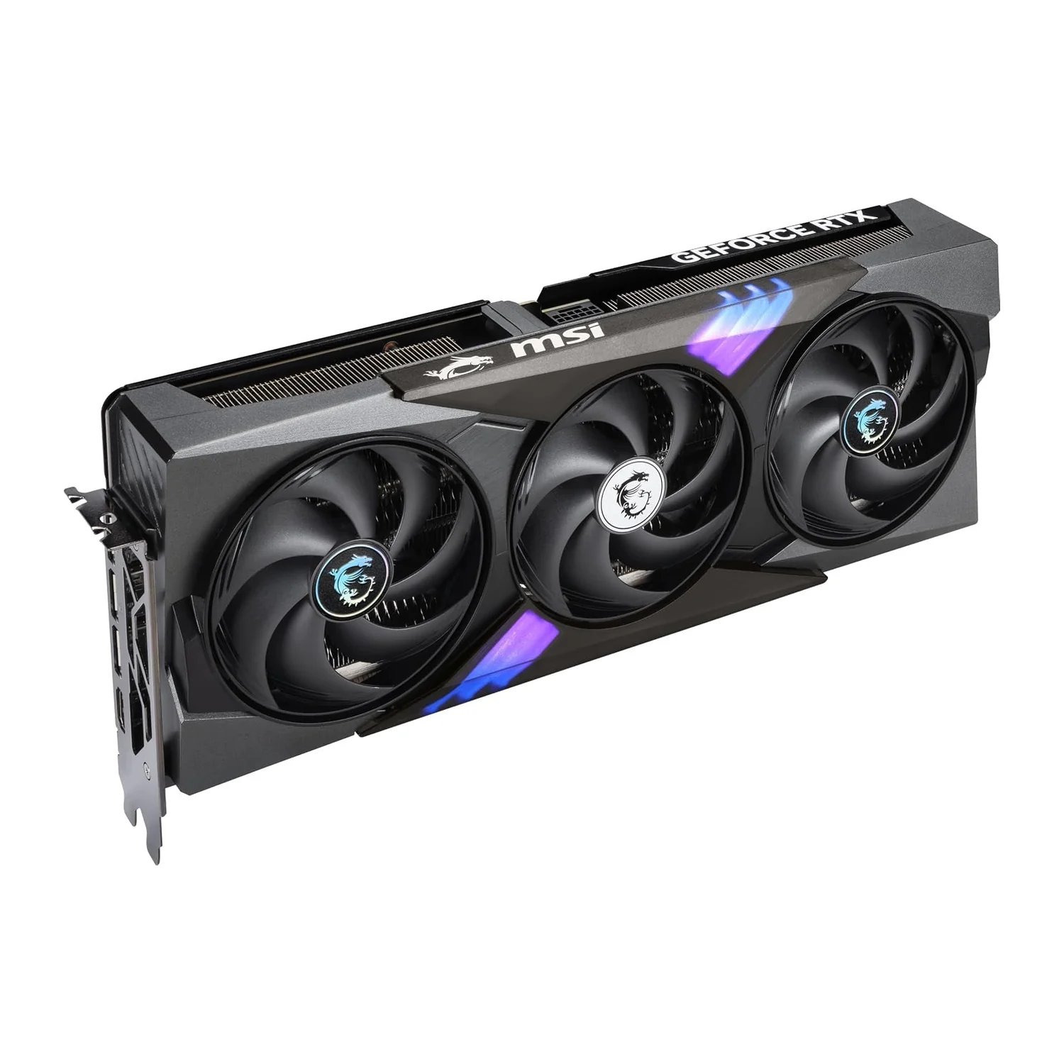 MSI GeForce RTX 5080 16G GAMING TRIO OC graphics card, view 3