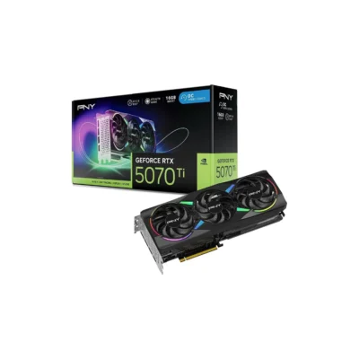 PNY NVIDIA GeForce RTX 5070 Ti Epic-X RGB OC Triple-Fan graphics card