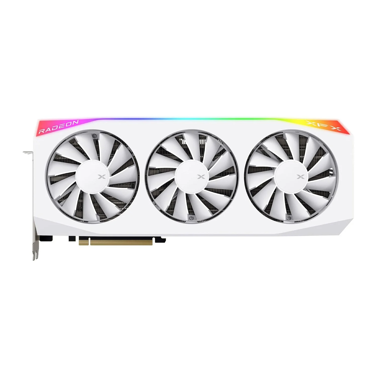 XFX Mercury AMD Radeon RX 9070 XT OC Magnetic Air White Edition graphics card, view 2