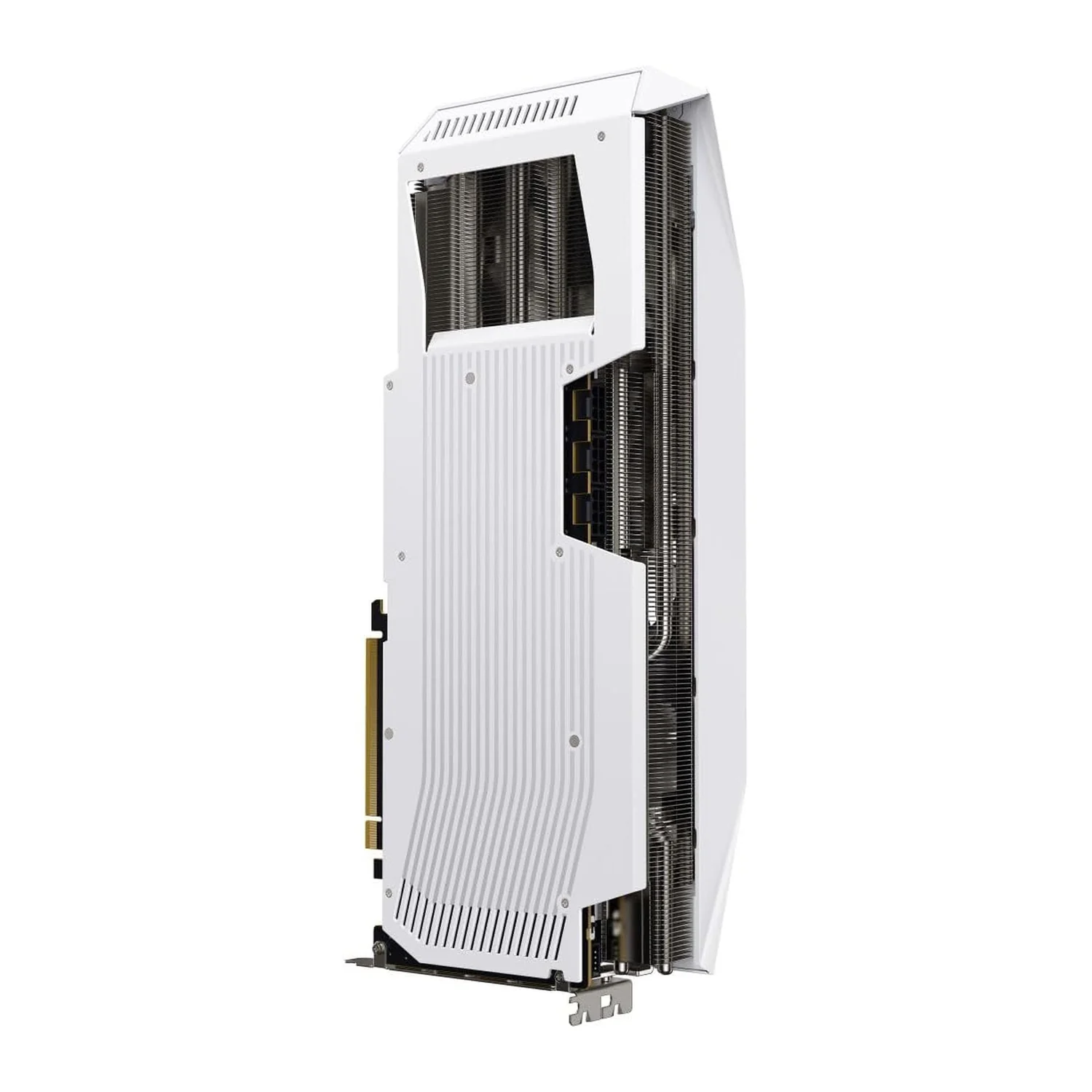 XFX Mercury AMD Radeon RX 9070 XT OC Magnetic Air White Edition graphics card, view 4