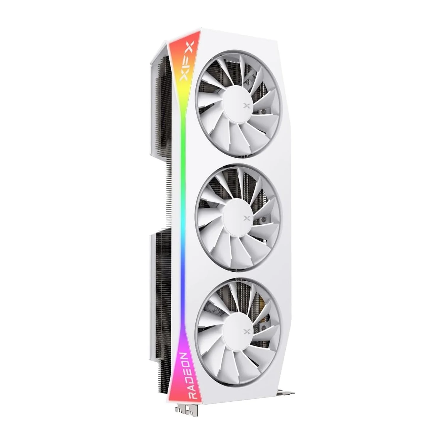 XFX Mercury AMD Radeon RX 9070 XT OC Magnetic Air White Edition graphics card, view 5