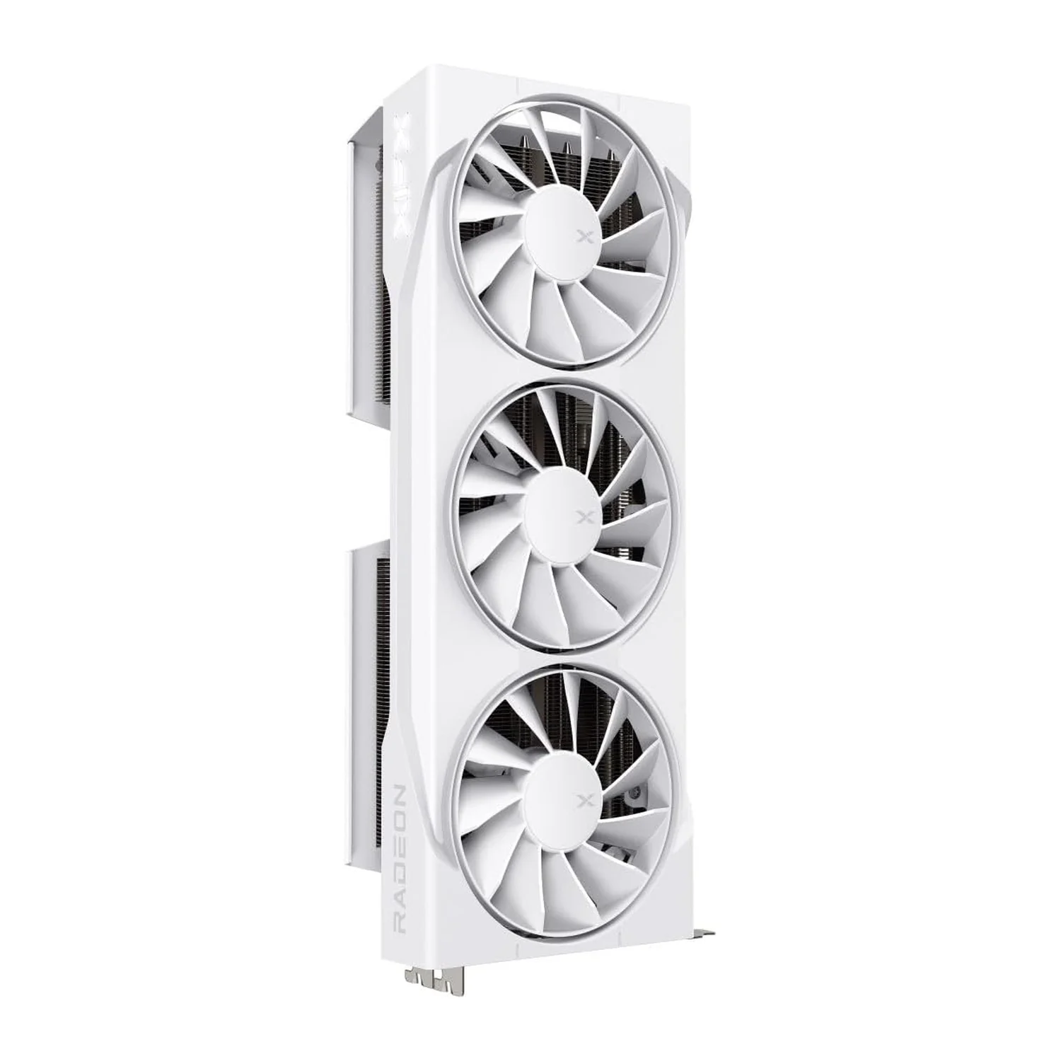 XFX Swift AMD Radeon RX 9070 XT White Triple Fan Gaming Edition graphics card, view 2