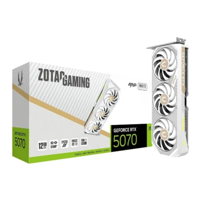 ZOTAC Gaming GeForce RTX 5070 AMP White Edition graphics card